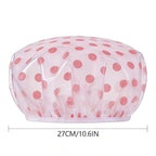 3PCS Elastic Reusable Waterproof Shower Caps - Image 2