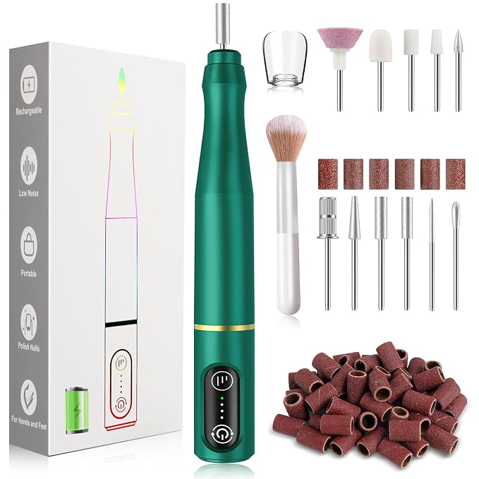 TUOBEO Cordless Nail Drill Electric Rechargeable File Kit, Professional Efile by TUOBEO