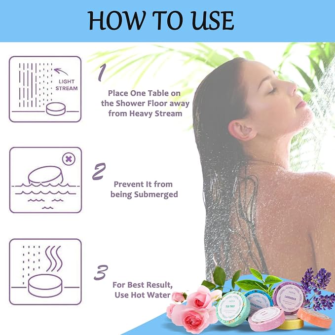 Shower Steamers- Box of 6 Premium Shower Bombs - Image 4