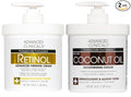 Advanced Clinicals Unscented Retinol Body Lotion & Face Moisturizer + Coconut by AdvancedClinicals