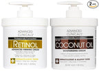Advanced Clinicals Unscented Retinol Body Lotion & Face Moisturizer + Coconut by AdvancedClinicals