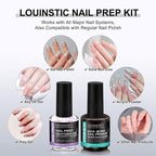 LOUINSTIC Nail Prep Dehydrator and Acid-Free Primer, Quick-Dry & Safe - Image 4