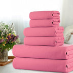 CASA COPENHAGEN Waffle 6Pcs 100% Egyptian Cotton Large Designer Towels Gift - Image 2
