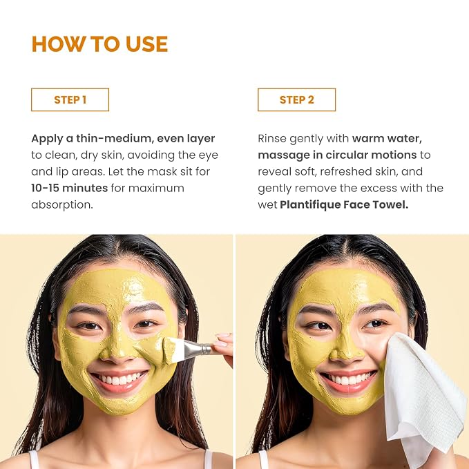 PLANTIFIQUE Korean Turmeric Clay Mask - Image 5