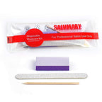 Professional Disposable Manicure Kit Basics 3 Piece Nail Kit, Wood Nail File - Image 2