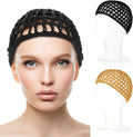 WLLHYF Wig Cap Thick Long Hair Caps Adjustable Net Mesh Braided Weaving Making by WLLHYF