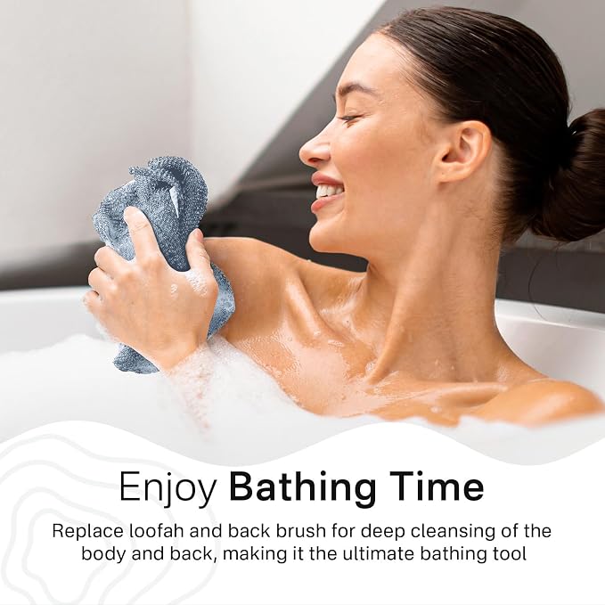 Yiclick Exfoliating Washcloth Towel- Exfoliating Body Scrubber Exfoliator - Image 3