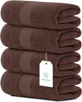 White Classic Luxury Bath Towels Set of 4 Large by WhiteClassic