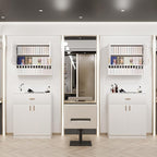 Salon Staion Hair Color Bar Organizers, Hair Color Rack, Barber Station Cabinet - Image 2
