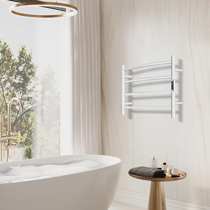 Towel Warmer with Built-in Timer Bathroom Wall Mounted Bath Towel Heater - Image 7