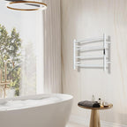Towel Warmer with Built-in Timer Bathroom Wall Mounted Bath Towel Heater - Image 7