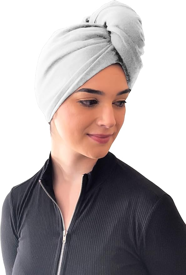 Elizabeth Roberts 100% Cotton T Shirt Hair Towel Wrap Plopping Essential Turban - Image 2