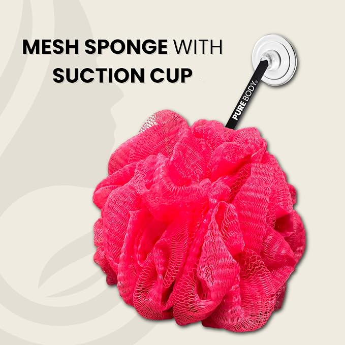 Pink Bath Sponge Pack of 3 – Large Exfoliation Loofahs - Image 6