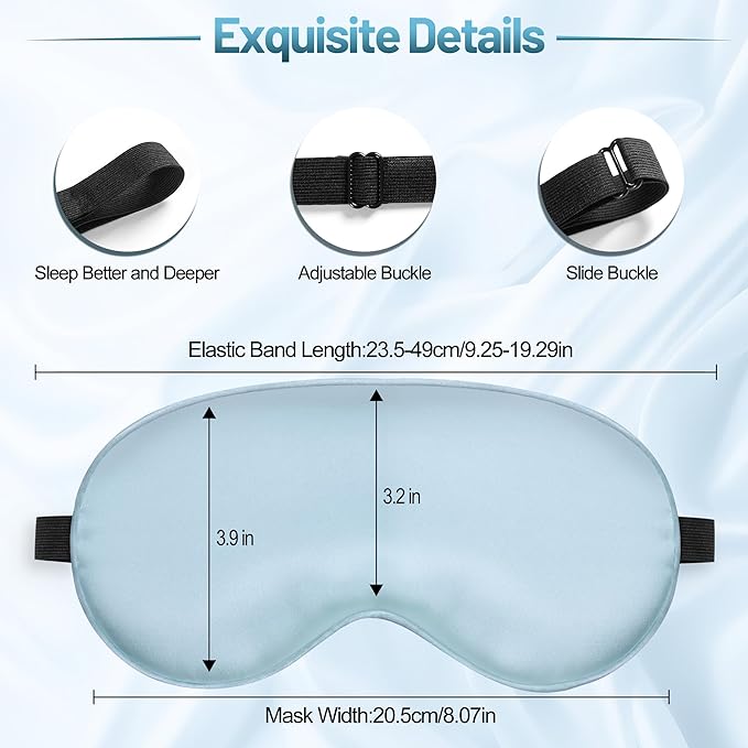 Sleep Mask, Silk Eye Mask for Sleeping - Image 3