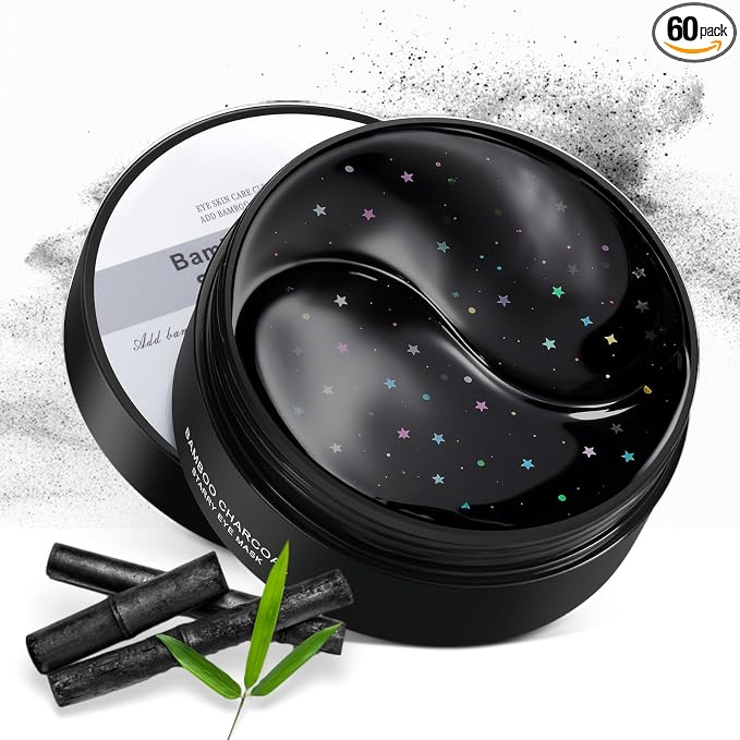 Eye Mask - 30 Pairs Bamboo Charcoal Under Eye Patches Skin Care Products - Eye by LAVONE