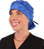 Sparkling EARTH Banded Bouffant Surgical Scrub Ponytail Working Caps and by SparklingEARTH
