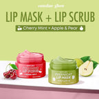Lip Mask & Scrub – Apple, Cherry & Mint – Hydrates, Exfoliates, Repairs Dry & - Image 3