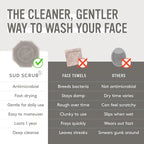 Sud Scrub® Antimicrobial Silicone Face Scrubber, 1 Pack, Gentle Face Exfoliator - Image 3