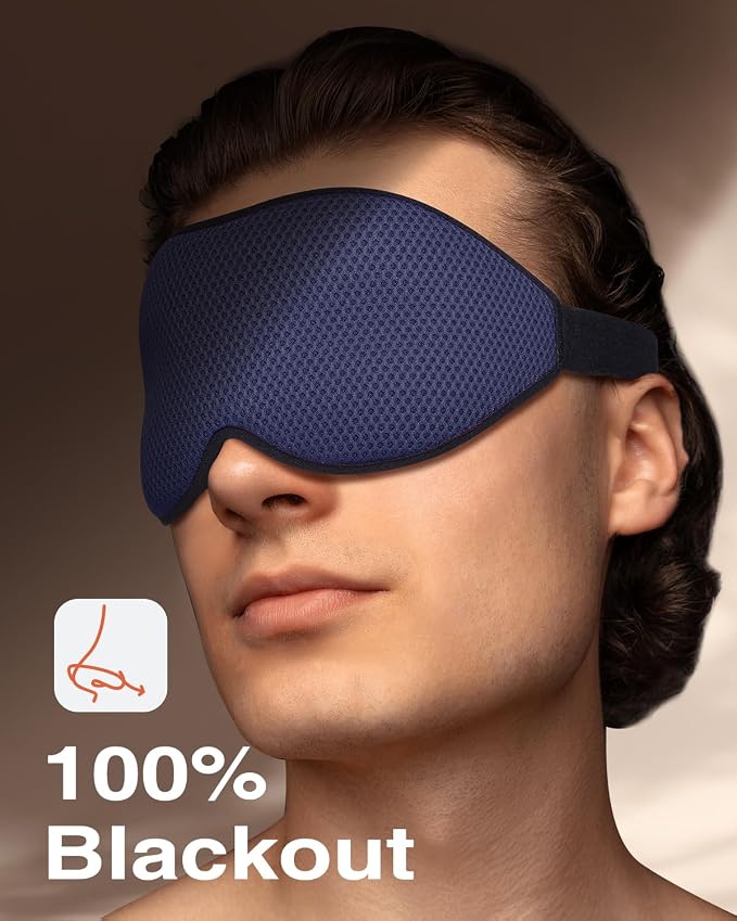 MABAO Sleep Mask for Side Sleeper, Eye Mask for Sleeping Women Men, 3D - Image 3