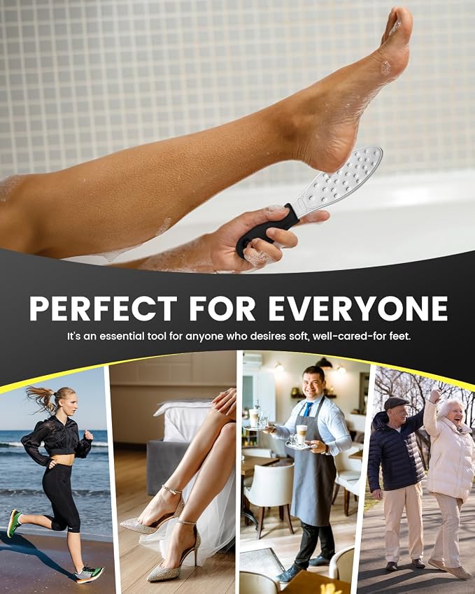 BEZOX Slim Portable Metal Foot File – Double-Sided Callus Remover - Image 8