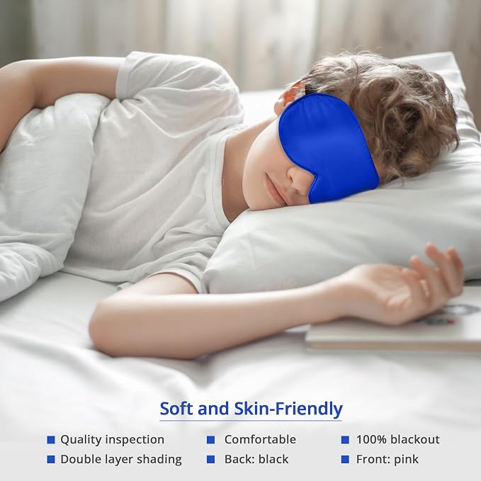 Kids Sleep Mask Eye Cover, 100% Real Natural Pure Silk Eye Mask - Image 5