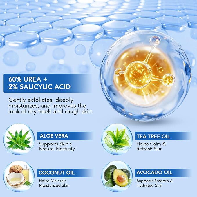 Urea Cream, Maximum Strength Urea Foot Cream, 60% Urea Cream Stick plus 2% - Image 2