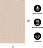 Orighty 6 Pack Brown Hand Towels - Image 3
