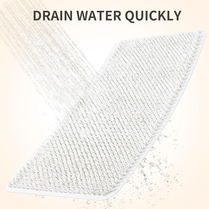 Yolife Shower Foot Scrubber Mat, Anti-Slip Bath Mat - Image 4