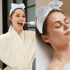 WHAVEL 6PCS Spa Headband and Wristbands Set, Face Wash Headband Wrist Bands - Image 7