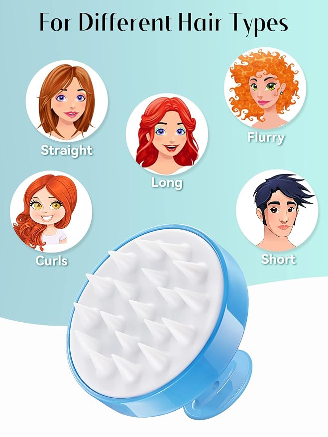 HEETA Scalp Massager with Soft Silicone Bristles - Image 6