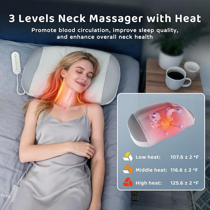 Zenopax Neck Massager for Pain Relief Deep Tissue, Cordless & Rechargeable Neck - Image 3