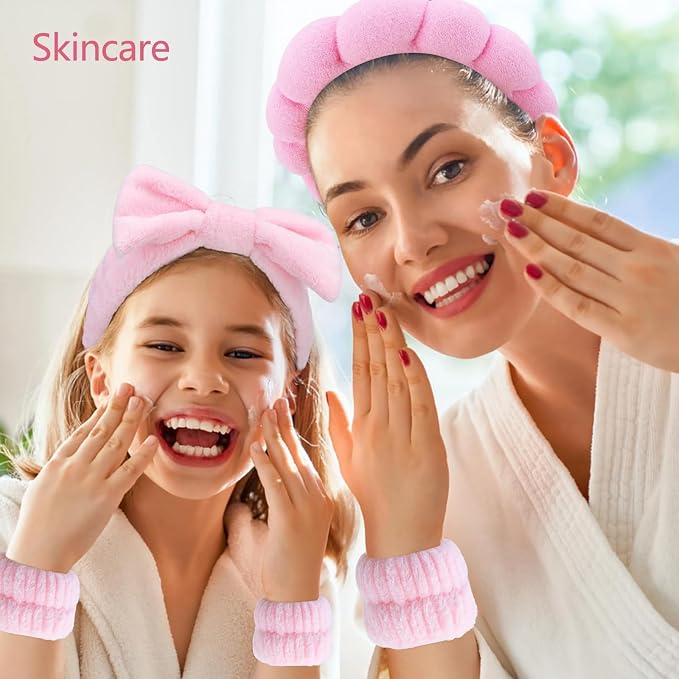 6 Pcs Elastic Microfiber Spa Headband Set - Image 4