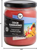 Tropical Fruit Odor Eliminating Highly Fragranced Candle - Image 9