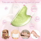 Sherr 12 Pcs Gua Sha Facial Tools Resin Heart Shaped Massage Guasha Tool - Image 5