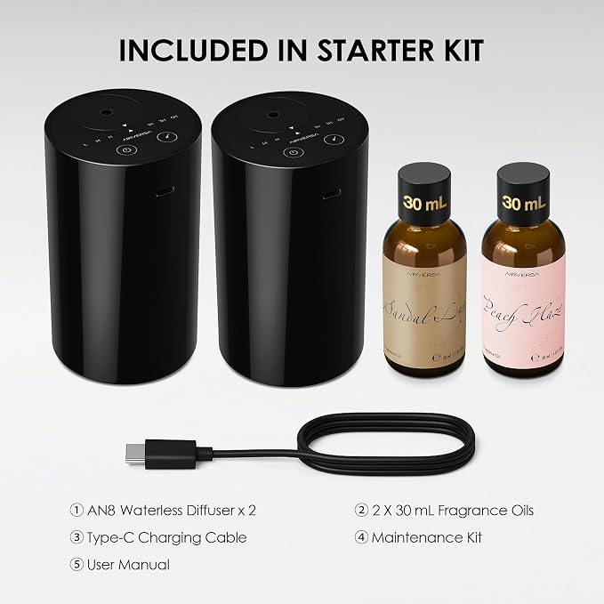 Airversa Waterless Essential Oil Diffuser Starter Kit - Image 4