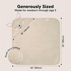 KeaBabies Hooded Baby Towel for Newborn - Image 4