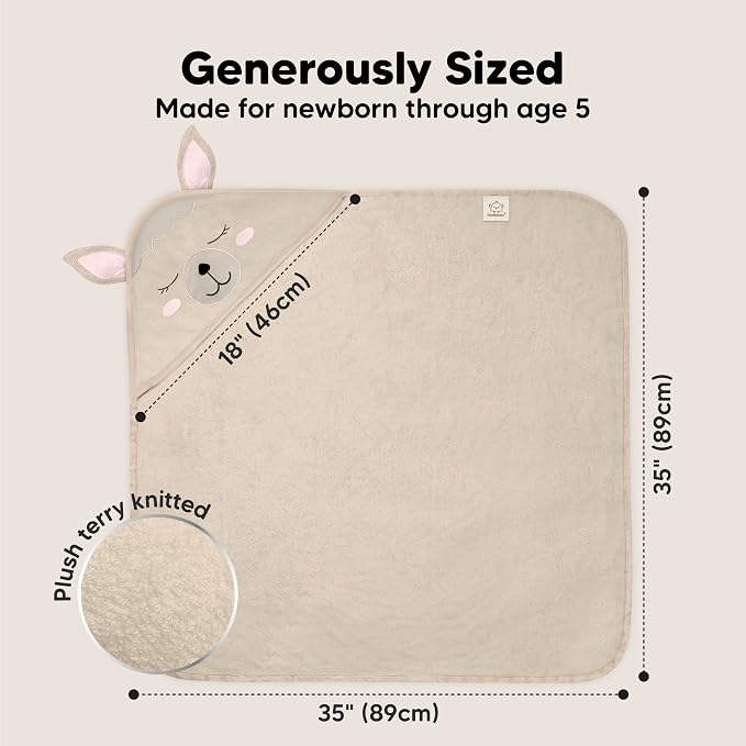KeaBabies Hooded Baby Towel for Newborn - Image 4