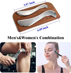 BYYDDIY Large and Small Set, Stainless Steel Gua Sha Muscle Scraper Tool - Image 2
