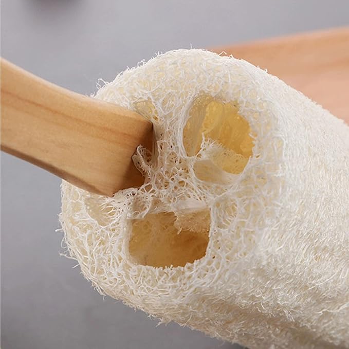 Back Loofah Scrub Loofah Sponge Long Handle Loofah Shower Bath Brush On a Stick - Image 5
