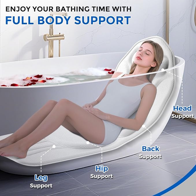 52" x 16" Full Body Bath Pillow - Image 2