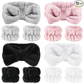 SLNZAPTY 12 PCS Face Wash Headband Wristband Set by SLNZAPTY