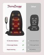Vibraiton Back Massager for Chair, Massage Seat Cushion, Back Massage Pad - Image 5