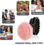 2-Pack Soft Silicone Dual-Sided Body Scrubber & Loofah | Gentle Exfoliating - Image 7
