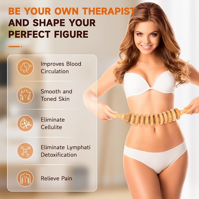 3-in-1 Wood Therapy Massage Tools Lymphatic Drainage Massager Maderoterapia Kit - Image 5