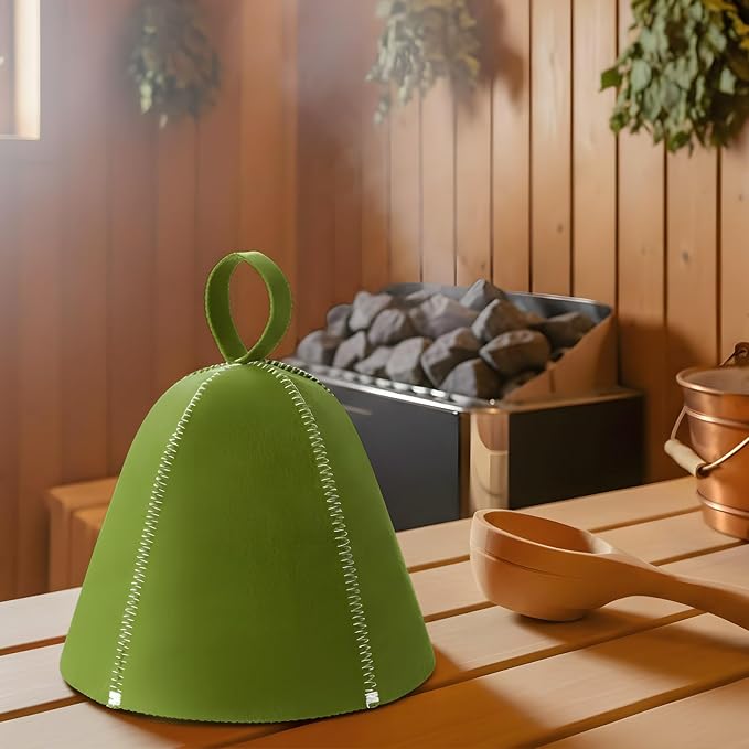 JaGely Sauna Hat for Men Women Sauna Hat Vaporarium Cap Russian Banya Cap for - Image 6