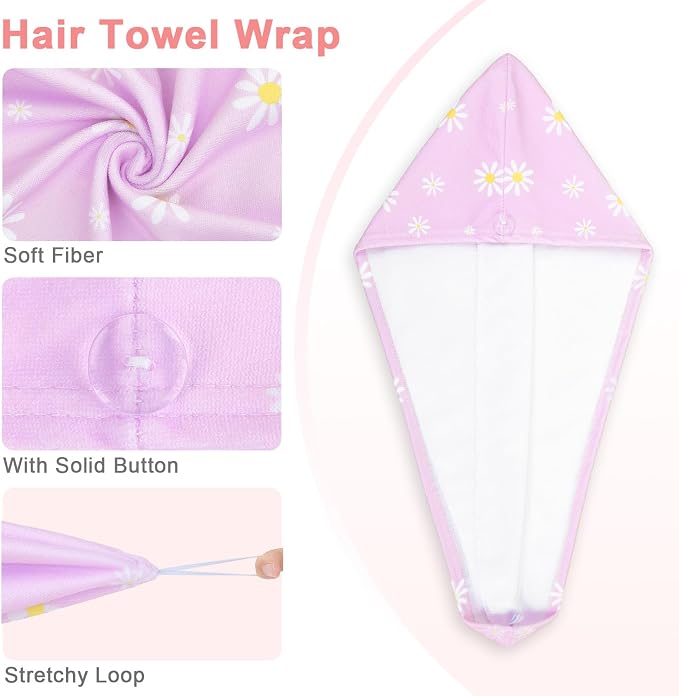 Unicorn Castle Microfiber Hair Towel - Image 3