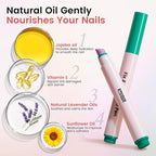 Ceramic Cuticle Oil Pusher Pen -3 in 1 Cuticle Remover Pen - Image 3