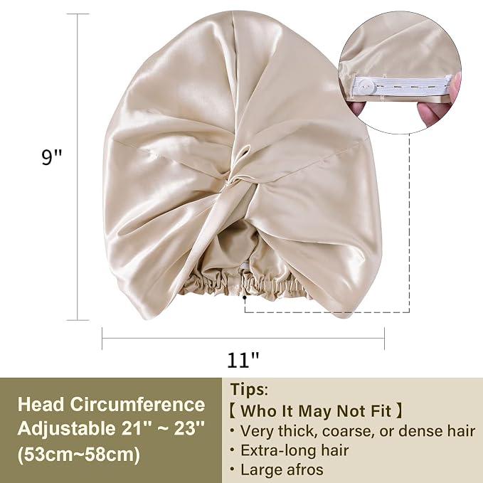 ZIMASILK 100% 22 Momme Mulberry Silk Bonnet - Image 5