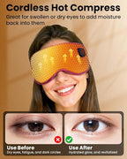 Cordless Heated Eye Mask with 1500mAh Large Battery, 4 Heat Levels & 100% - Image 5
