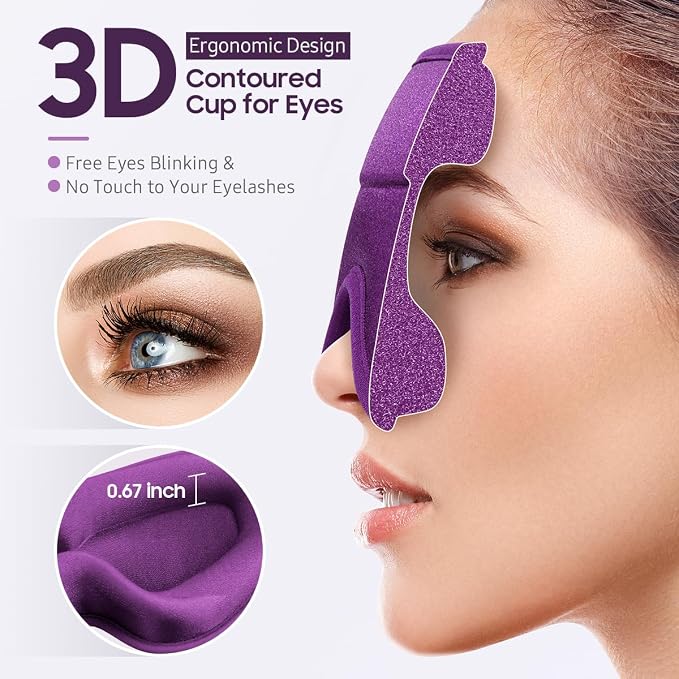 BeHoomi Sleep Mask, Premium Eye Mask - Image 3